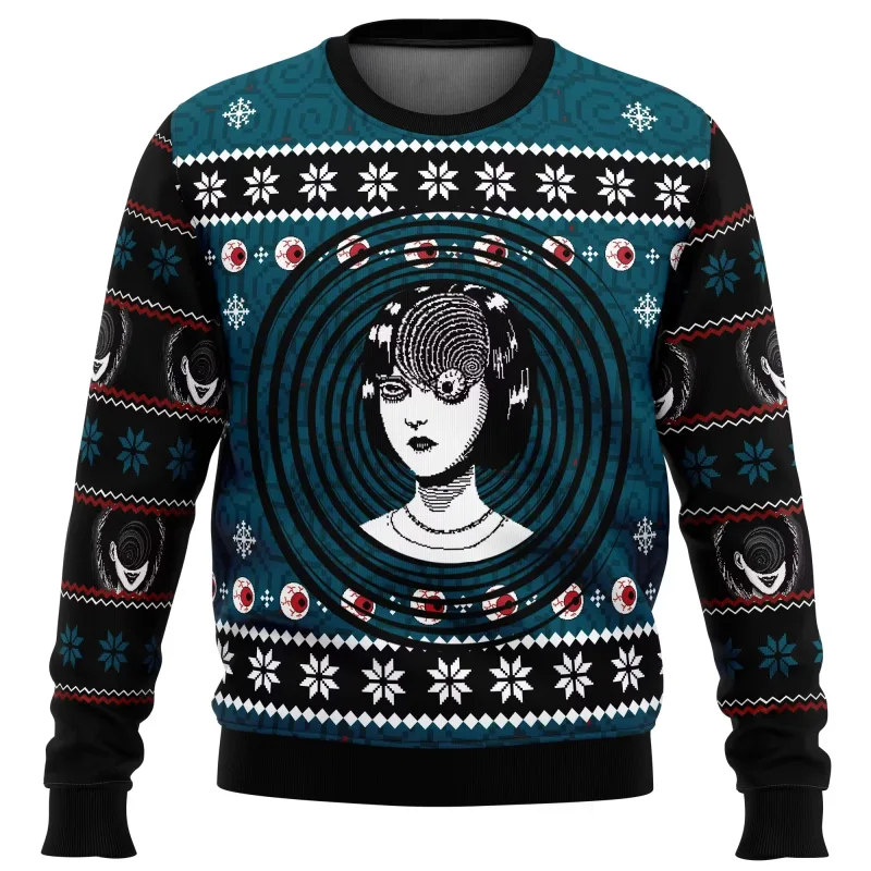 Engraçado papai noel impressão moda esportes suéteres masculino casual em torno do pescoço pulôver com capuz feio hugly camisola