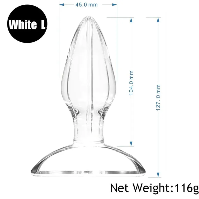 Anal Butt Plug Anal Trainer Sex Toy with Pleasure Wand with Tapered Head Unisex Bum Plug for Men Women