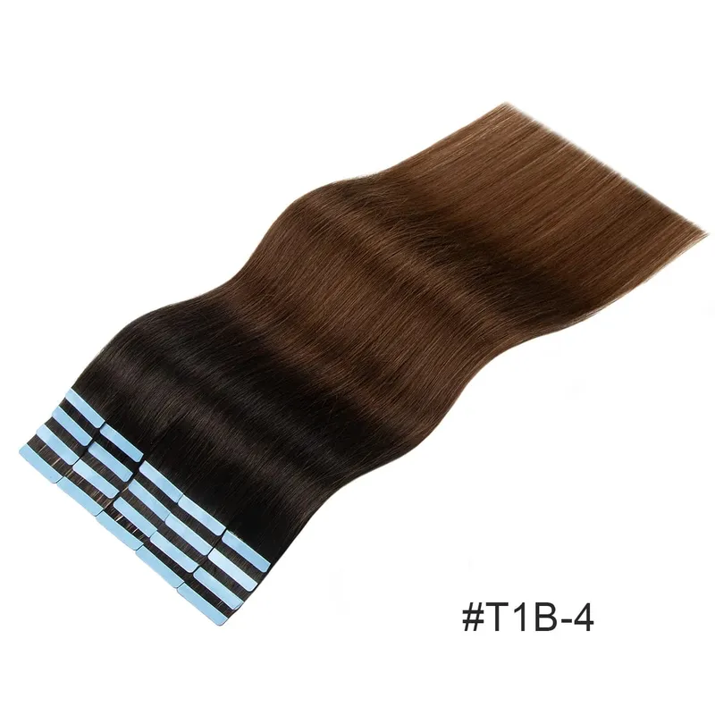 Tape In Hair Extensions Human Hair Skin Weft Remy Natural Tape in Extensions 40-50G/Pack Full 12-24 inch Tape-Ins