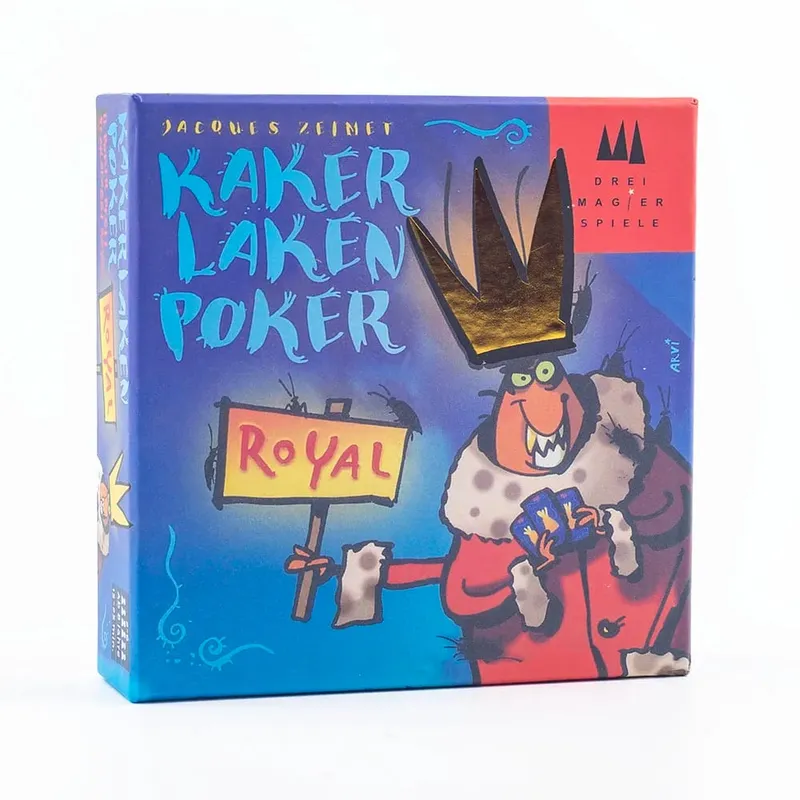 Premium Kaker Laken Royal Card Game - Poker Night Essential with Devir-game Moth Cheat Board for Max Fun