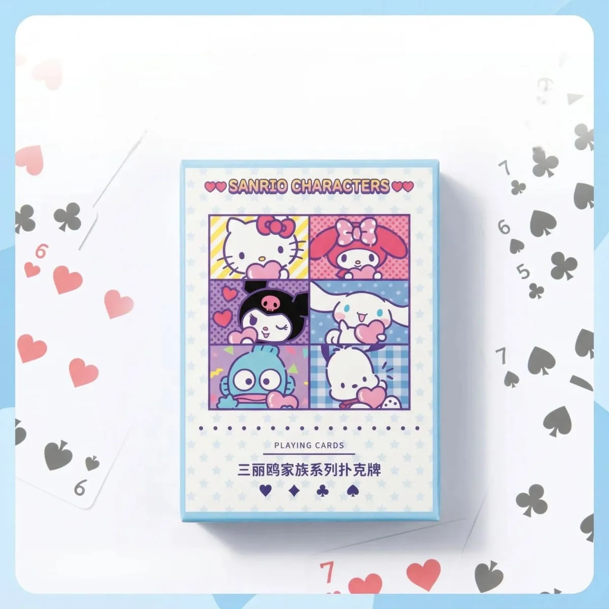 Sanrio Family Edition Genuine Playing Cards Board Game Card Collection Cute Entertainment Game Cards