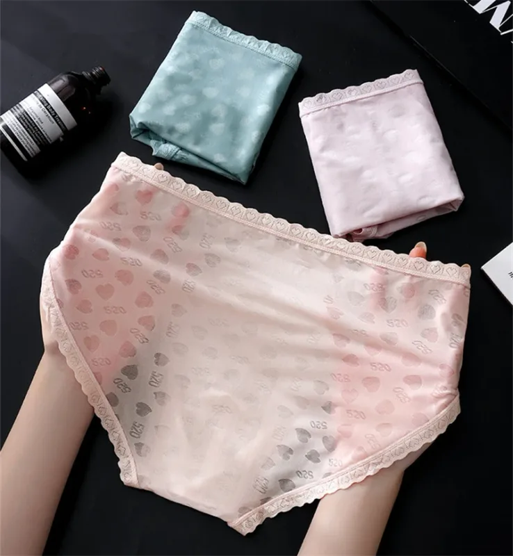 Lace men's underwear Ice Silk cuecas masculino sexys tøy men briefs AIR Bare Feel calzoncillos hombre No Trace cueca new lingeri