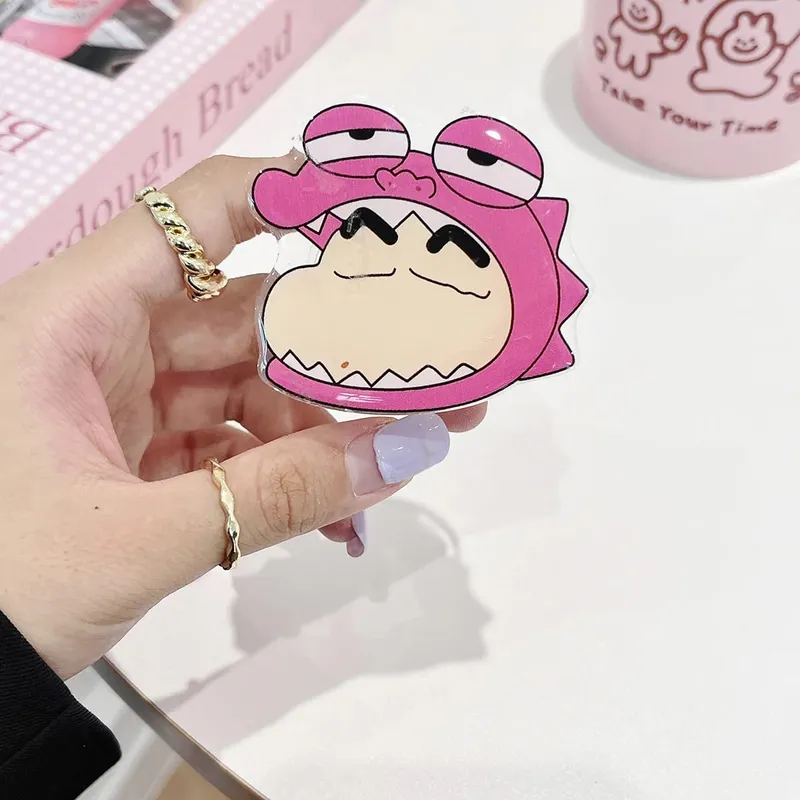 New In Stock Anime Xiao Xin Mobile Airbag Bracket Ins Style Cute Cartoon Adhesive Lazy Telescopic Desktop Air Cushion Folding