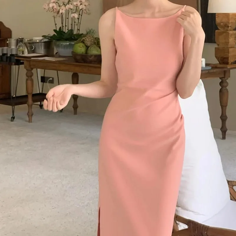 Fashion Sexy Dress 2026 Woman Elegant Party Dresses Women's Casual Dresses Long Summer Youth Beach Resort Look Slip Clothing