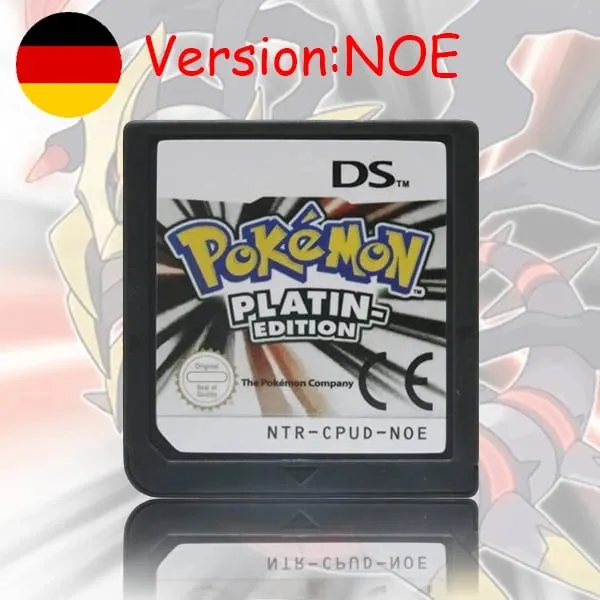 USA EUR FRA ITA NOE AUS ESP NDS Game Cartridge Pokemon Black White Platinum HeartGold SoulSilver for DS 2DS 3DS Console