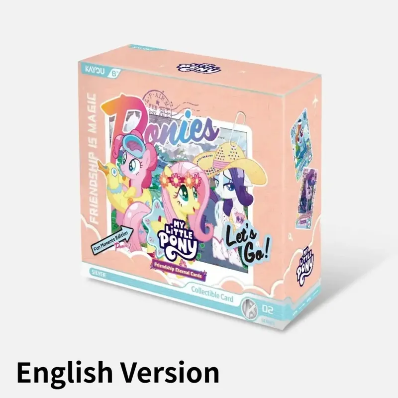 English Version Genuine KAYOU My Little Pony Card Friendship Moon Edition Crystal Forest Series Anime Collection Card Gifts
