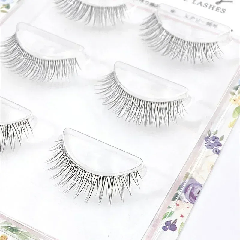 HBZGTLAD3pairsTransparent Terrier Simulation Eye Tail with Long Air Eyelashes Pairs Natural 3D Mink False Eyelashes Makeup Fake — image 8