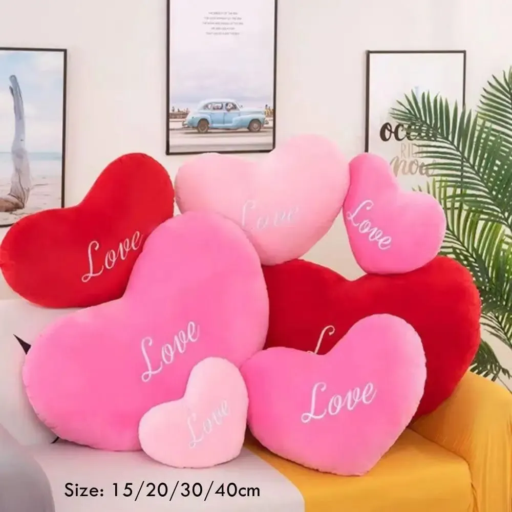 New Heart Shape Heart Pillow Red Color Pink Color Soft Pillow Valentines gift Pillow Home Decorative