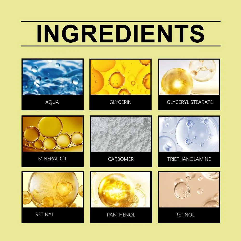 Retinol Wrinkle Fix Cream Fade Fine Lines Clear Care Eye Cream Brightening Smoothing Pore Invisible Cream
