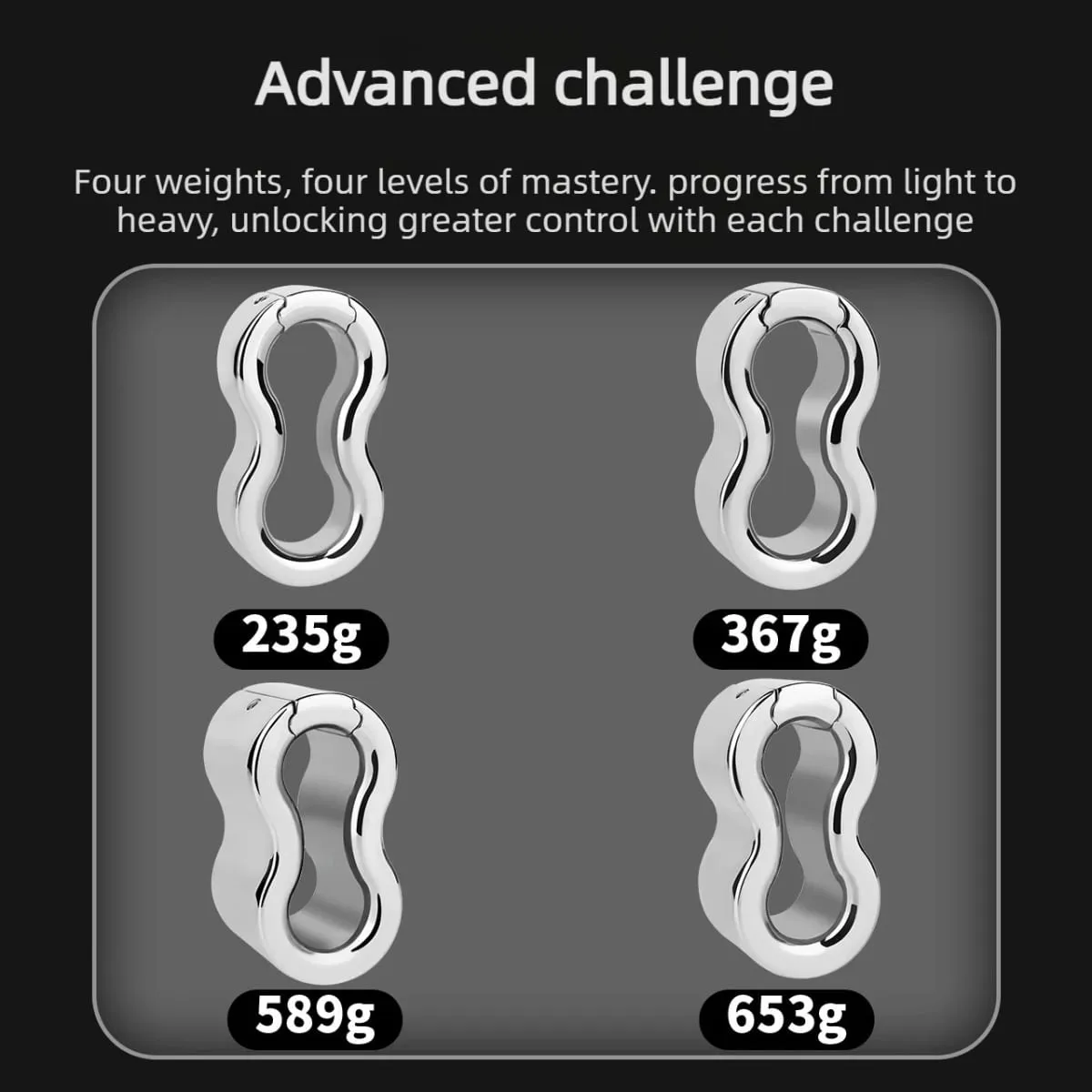 Stainless Steel Weighted Scrotal Ball Ring Metal Penis Lock Ring Scrotum Stretcher Male BDSM Bondage Sex Toy
