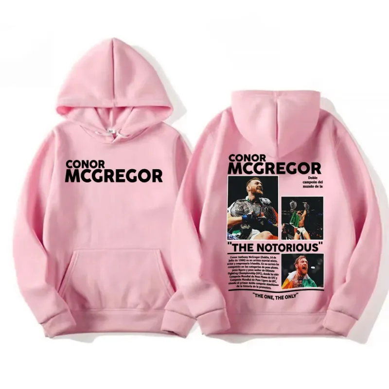 Conor Mcgregor The Notorious Merch Hoodies Men's Clothes Harajuku Cool High Street Sweatshirt Long Sleeve Loose Oversized Hoodie