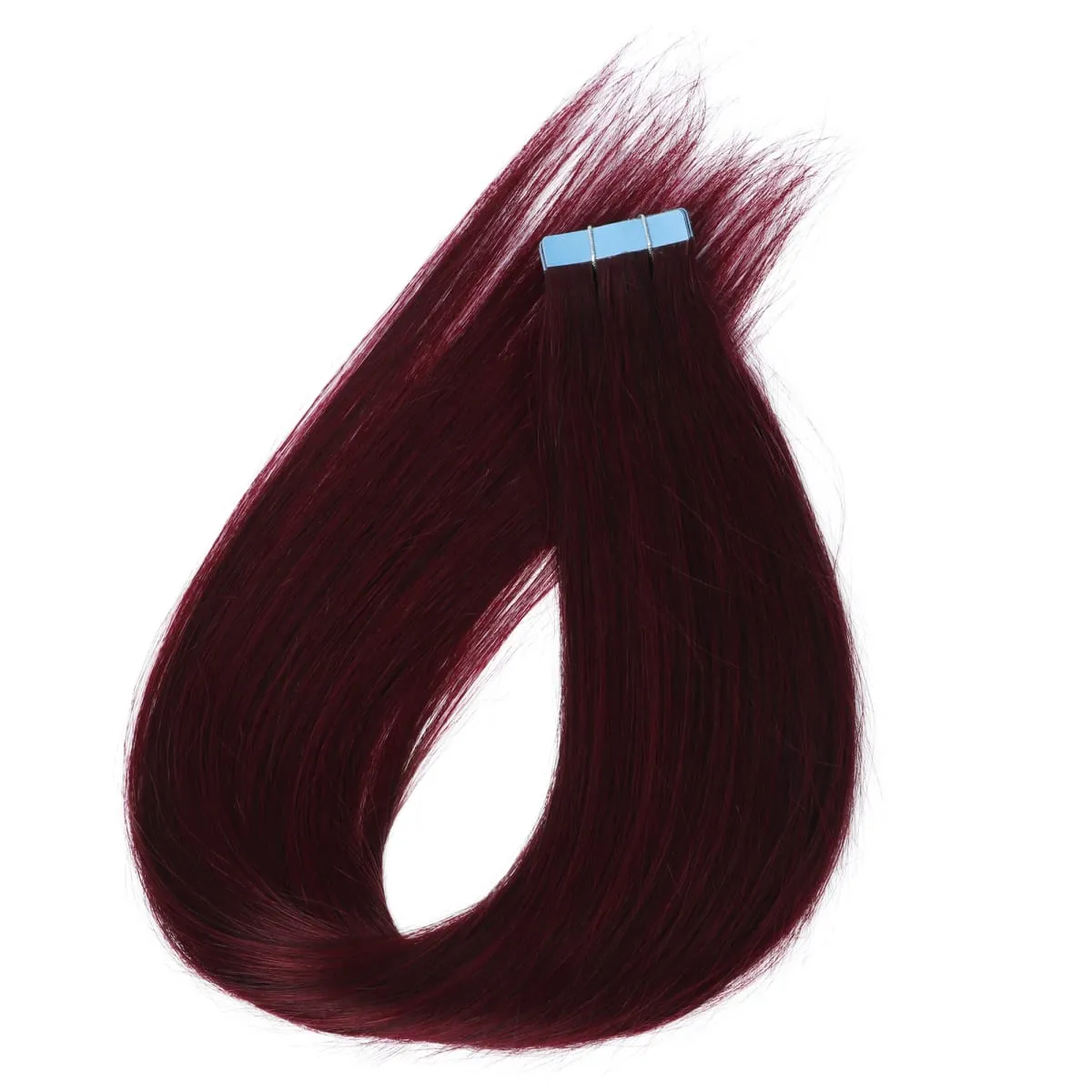 MRS Hair 4x0.8cm HAIR Tape in Hair Extensions Human Hair Natural Real Skin Weft Adhesive Tape Ins 20pcs