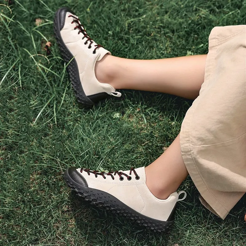 Scarpe da ginnastica a punta larga a piedi nudi Scarpe da esterno minimaliste unisex Zero Drop Scarpe sportive da passeggio con lacci antiscivolo 36-38 Scarpe taglie forti — image 3