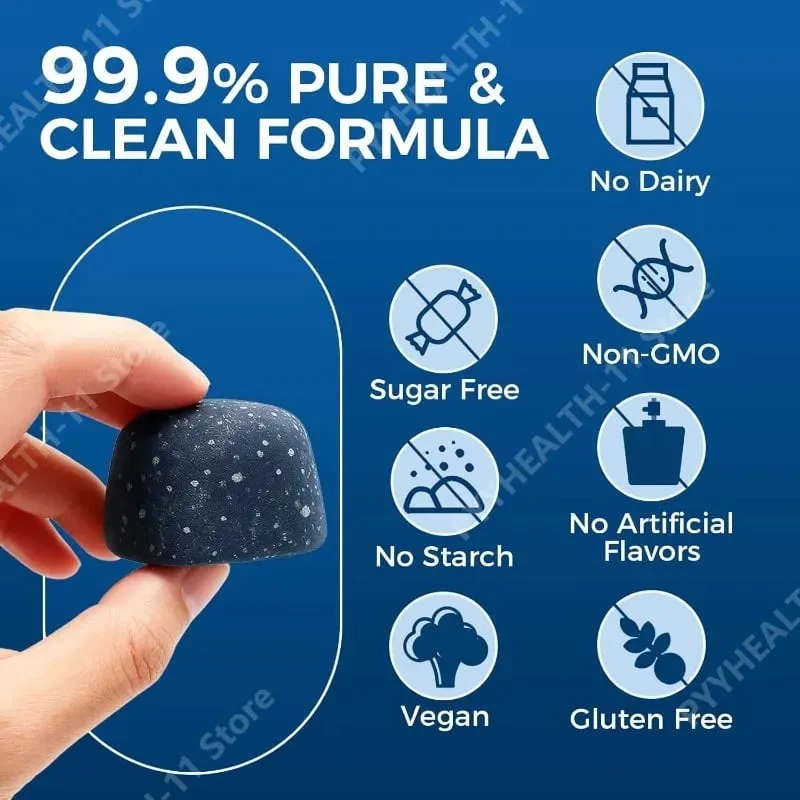 Methylene Blue Compound Gummies 5mg 30/60 Ct Blueberry Flavor for Sustained Energy Mental Clarity & Mood Cellular Support