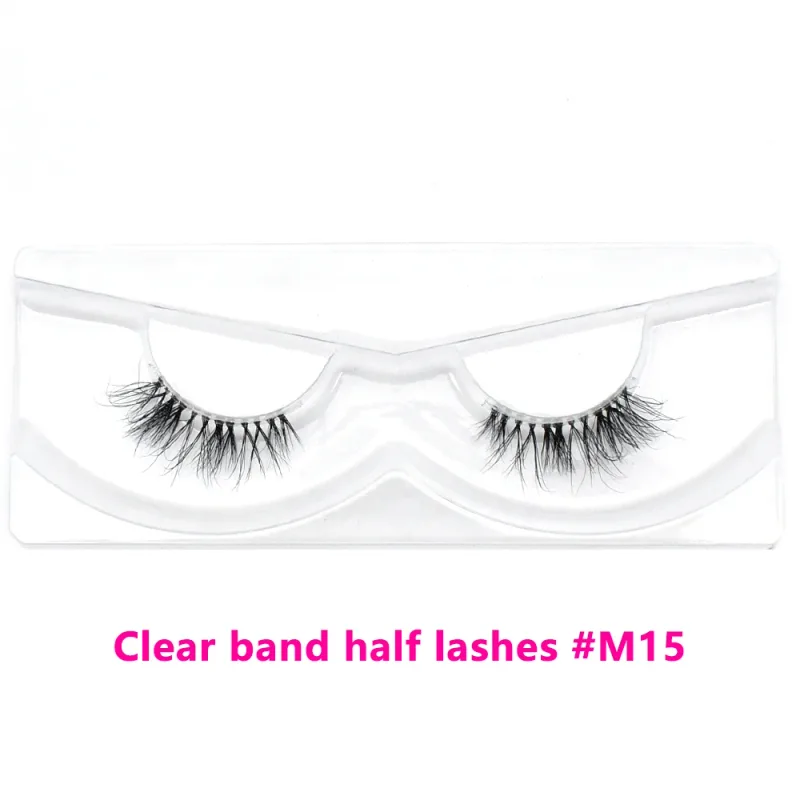 Bulk Items 10/30/60/100 Pairs Mink Half Lashes Natural Long Fluffy Wispy Half False Eyelashes Extension Lightweight Short Lashes