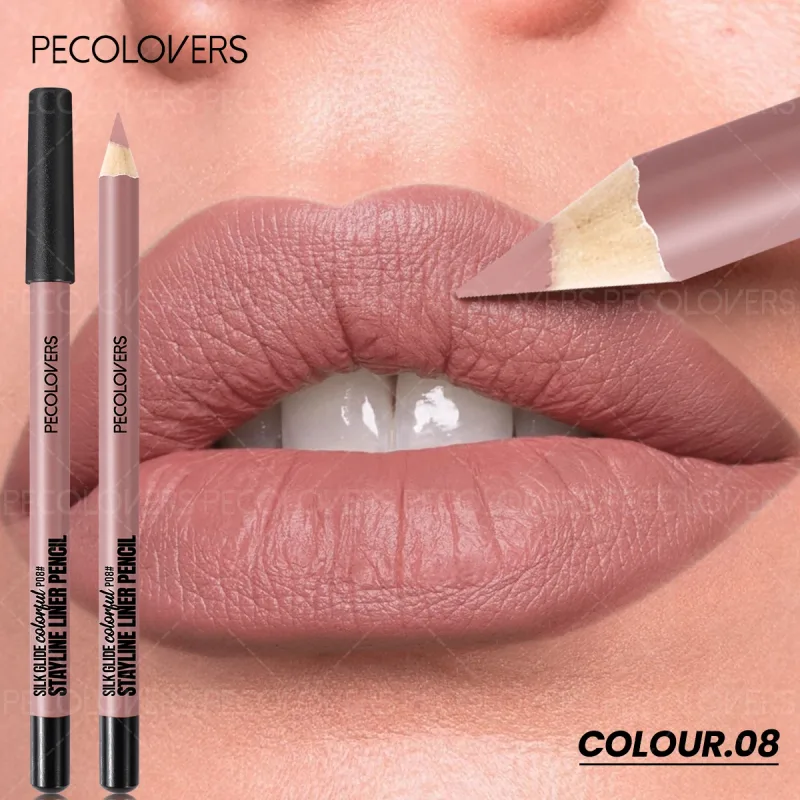 Matte Lipliner Second Back Lip Contour Plump and Charming Lips Non Drying Waterproof Lip Cosmetics Suitable for Beginners