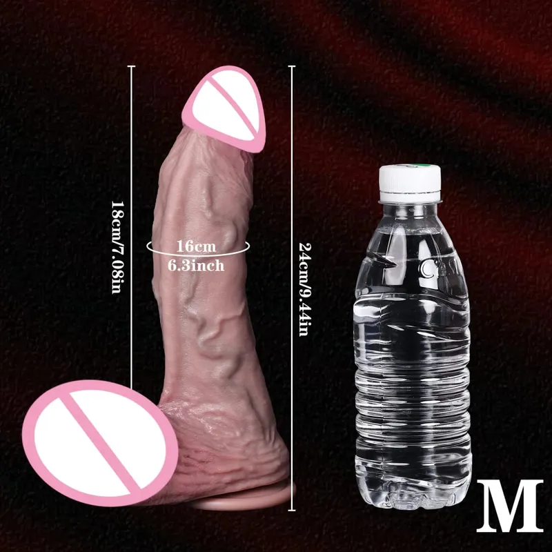 Realistic Skin Soft Big Dildo 3 Sizes Silicone Penis For Woman Anal Sex Toy Vein Cock Vaginal Masturbation Suction Cup Big Dick