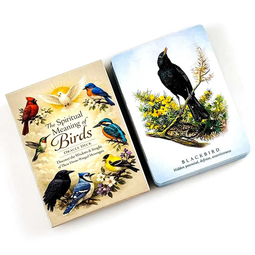 The Spiritual Meaning of Birds Oracle Cards Animal Spirit Guide Divination Deck Bird Messenger Spiritual Guidance Meditation