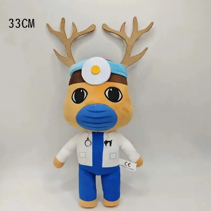 In Stock Horror Animal Hospital Blue Dog Penguin Bunny Plush Doll Cute Animal Game Peripherals Collectible Soft Toys.