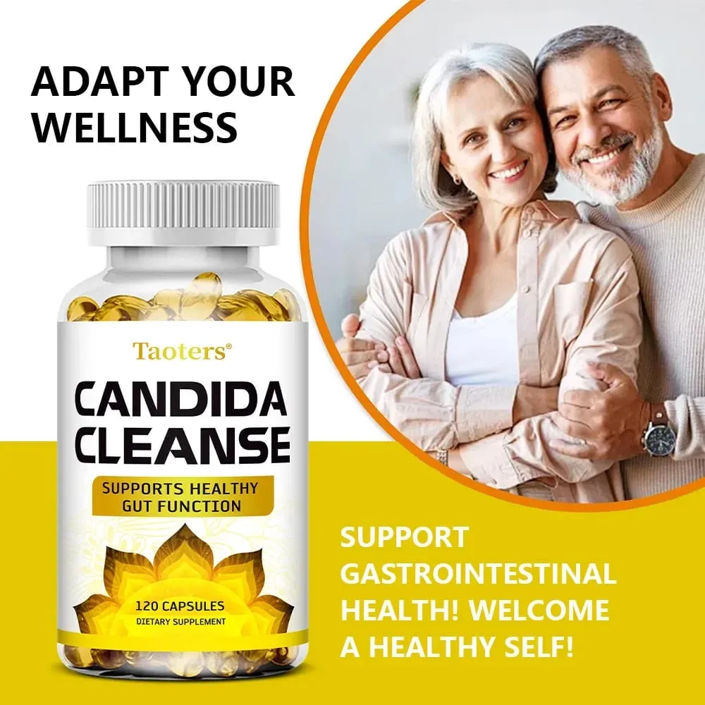 Candida Cleanse - Oczyszczanie wątroby Detoksykacja Wspomaga zdrowie jelit Oczyszczanie jelit Zwiększanie energii okrężnicy 120 kapsułek