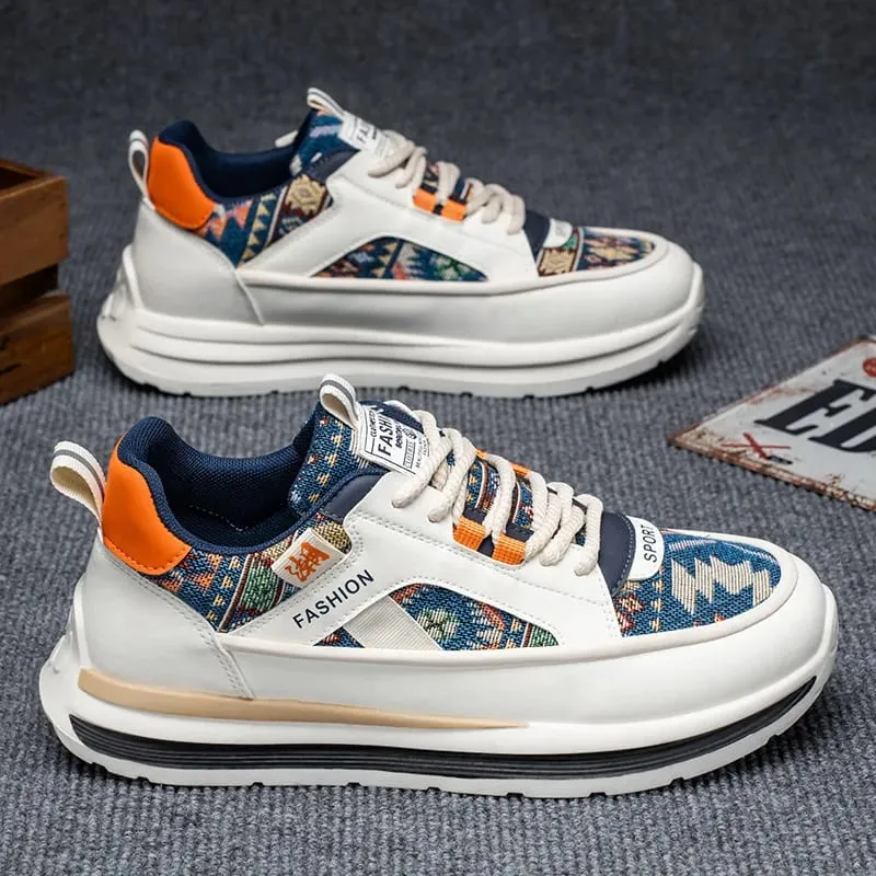 Luxury Men Trendy Casual Sneakers Outdoor Comfortable Platform Vulcanized Shoes Non Slip Wear-resistant Men Running Shoes Hombre