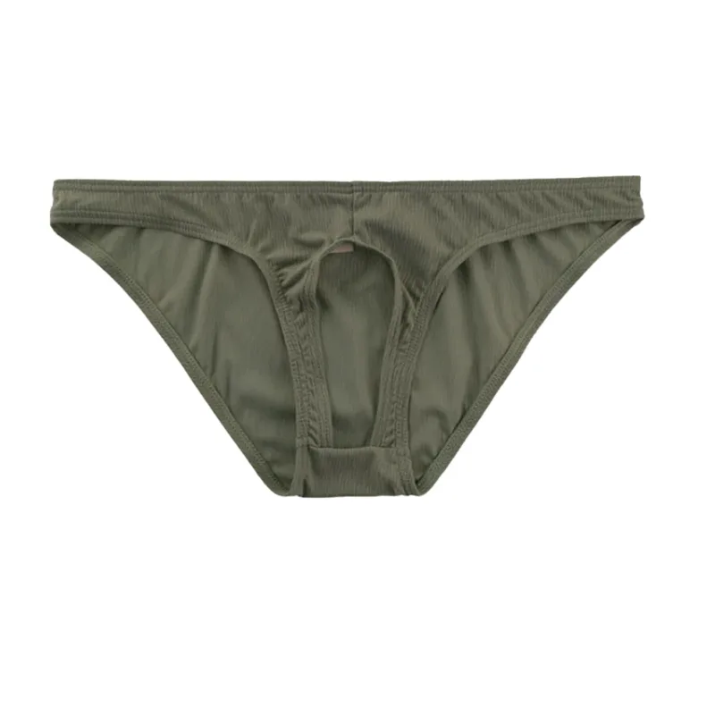 Men Gay Sexy Briefs Front Open Soft Underpants Men Low Rise Underwear Breathable Quick Dry Panties Sexy Torys For Man Lingerie