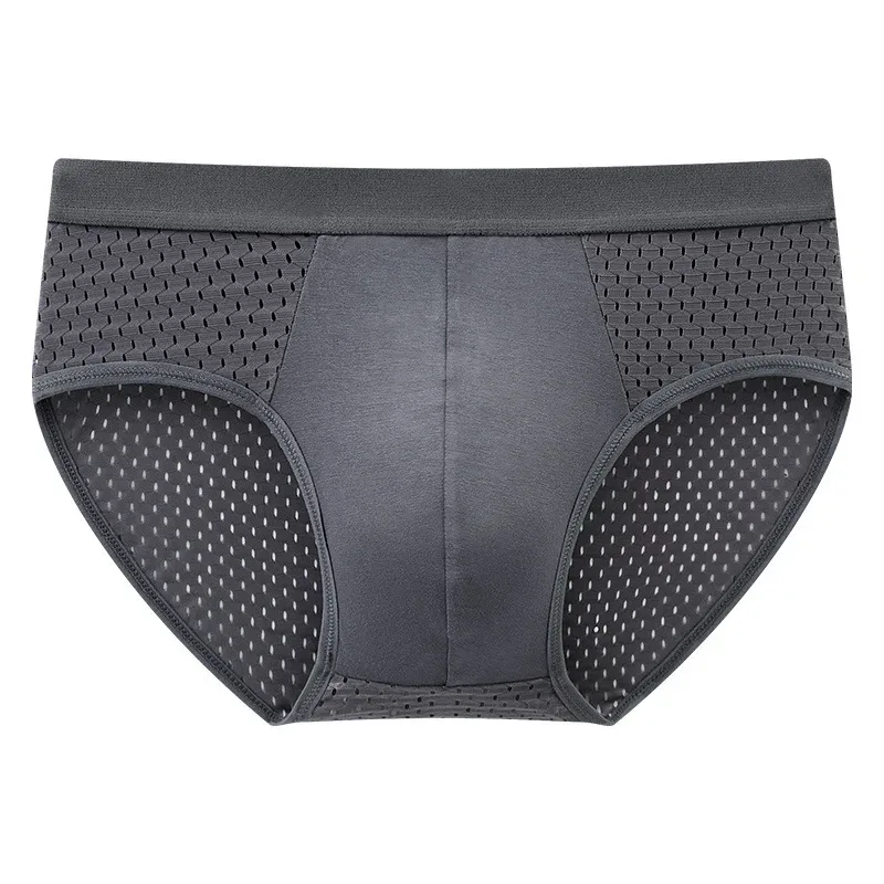 1/4 PCS ผู้ชายชุดชั้นในชายบาง Breathable สามเหลี่ยมกางเกงสำหรับชายผ้าไหมน้ำแข็งกางเกงตาข่ายเซ็กซี่สแควร์มุมกางเกงสำหรับกางเกงขาสั้น