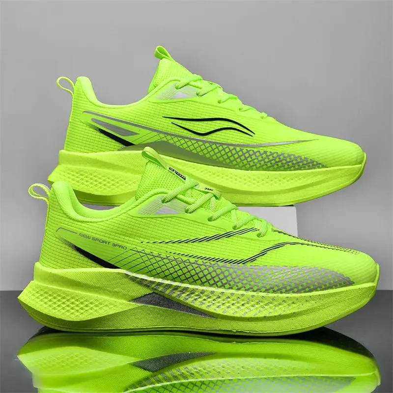 Men Casual Sports Running Shoes Carbon Board Marathon Training Breathable Women's Jogging Athletic Nonskid Walking Sneakers