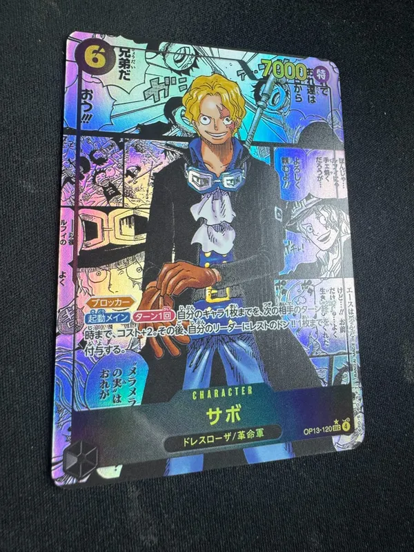 ONE PIECE Roronoa Zoro Monkey D. Luffy DIY Homemade Collection Card English Japanese Version Toys Christmas Birthday Gift