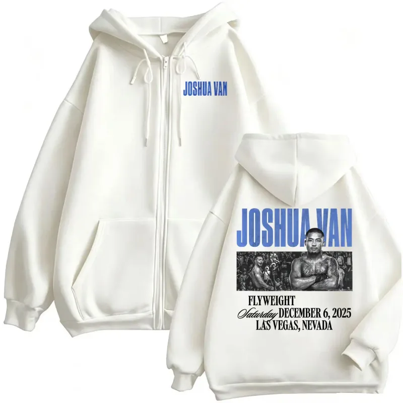 Joshua Van The Fearless Vintage Graphic Zip Up Hoodies Men's Clothing Y2k Violence Aesthetic Sweatshirts Jacket Coats Streetwear