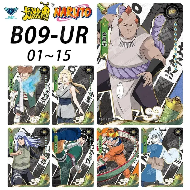 Kayou Naruto New T4W8 T2W9 Anime Rare Card Full Series ASP BP PU HR AR CR MR UR Complete Set Anime Collection Card Kids Toy Gift
