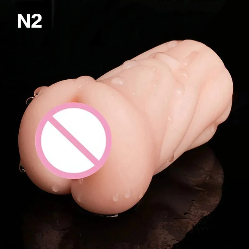 New 4D Realistic Deep Throat Male Masturbators Pocket Pussy Stroker Tight Silicone Mouth Vagina Anal Oral Sex Adult Toys for Men