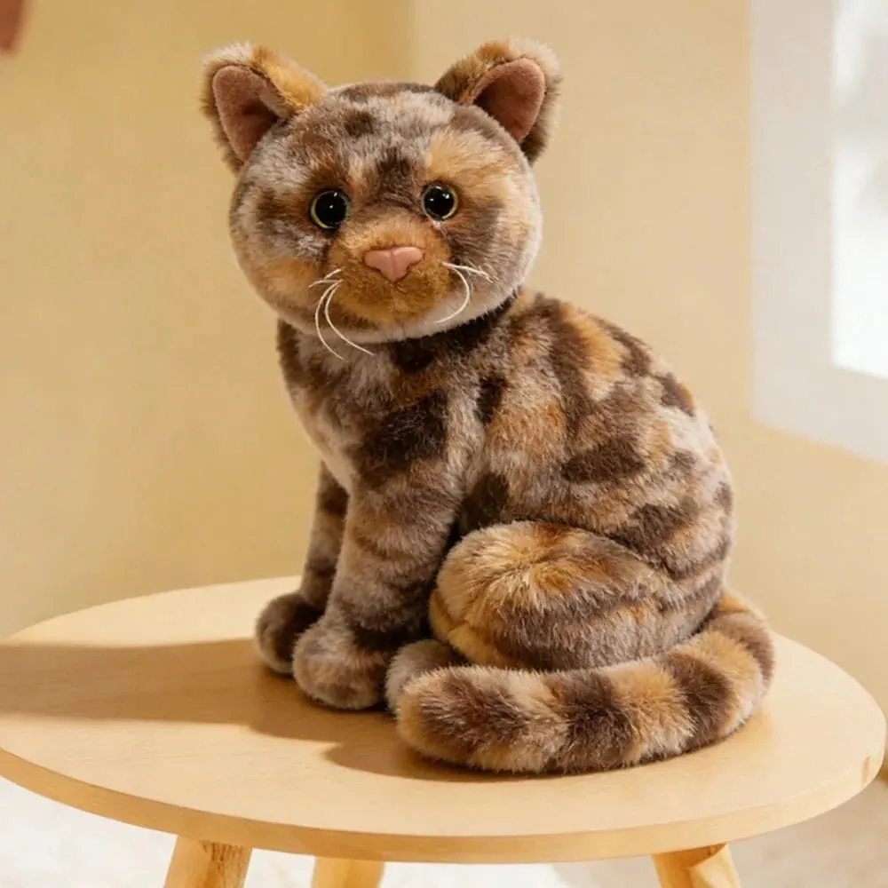 Plush Material Animal Body Pillow 10inch Soft Texture Poultry Throw Pillows Cute Design Cat Pattern Animal Cushion Doll Toys