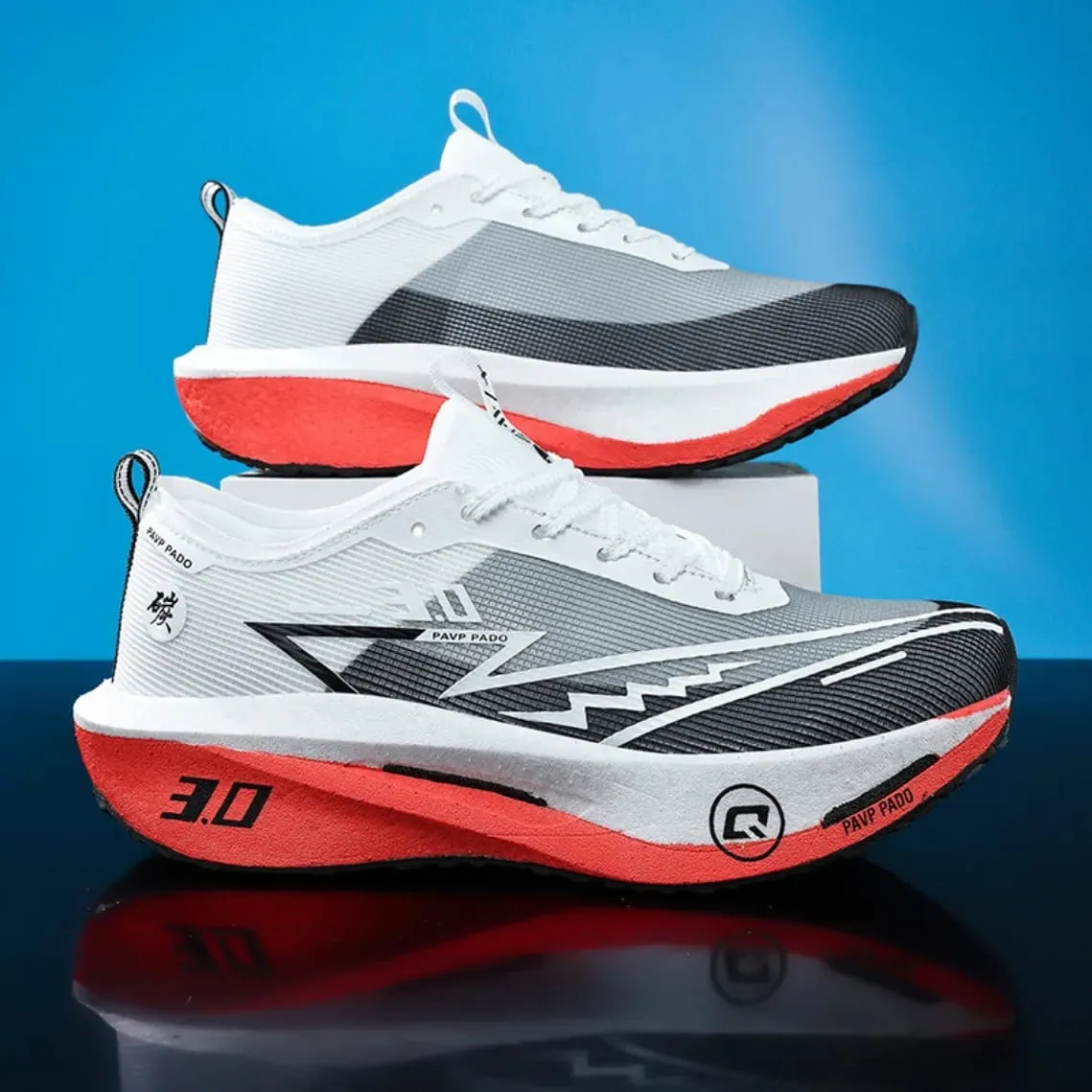 Carbon Plate Marathon Running Shoes Men Women Breathable Lightweight Shock Absorbing Non Slip Sports Athletic Sneakers New