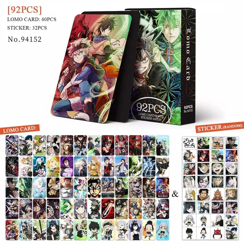 Carte postale de dessin animé Haikyuu Lomo, jouet tueur de démons Genshin Impact, cartes de Collection avec autocollants, cadeau d'anniversaire