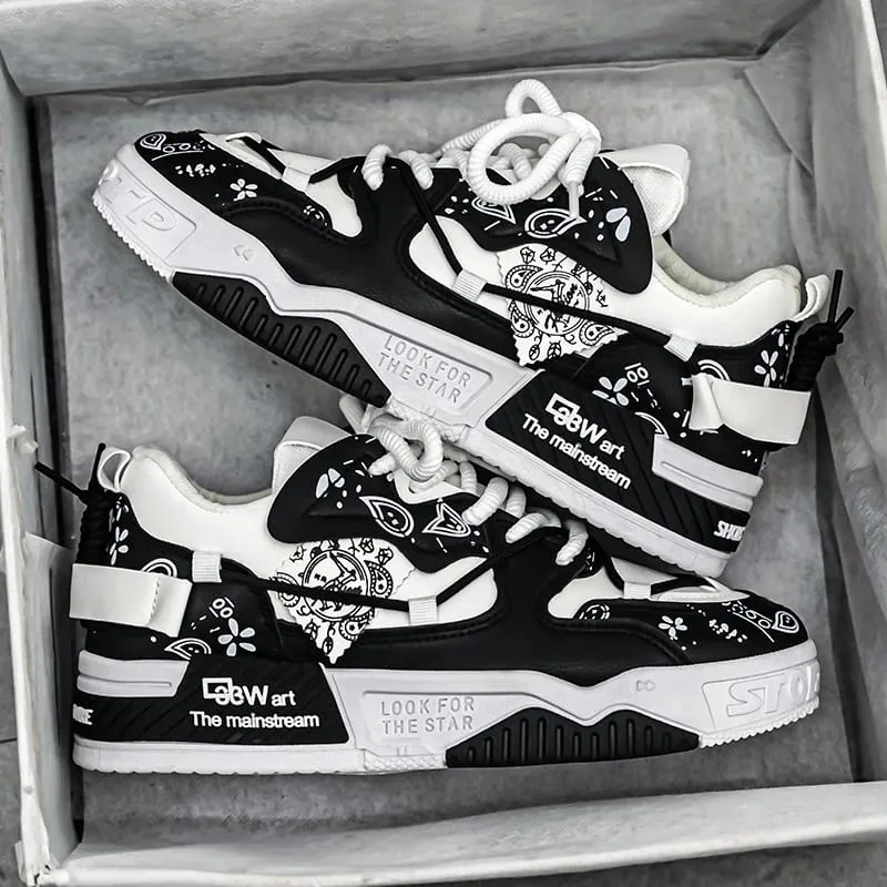 Men's sports and casual board shoes trendy men's shoes fashionable street shoes daily walking shoes