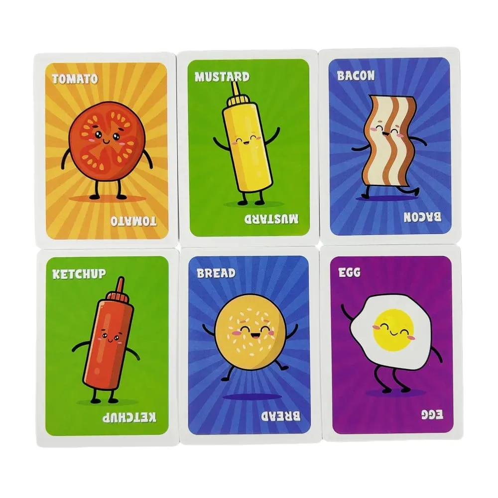 Slapburger Card Game Fun Family Games for Game Night Playing Card Games Families Party Easy to Learn Wildly Fun Deck Cards