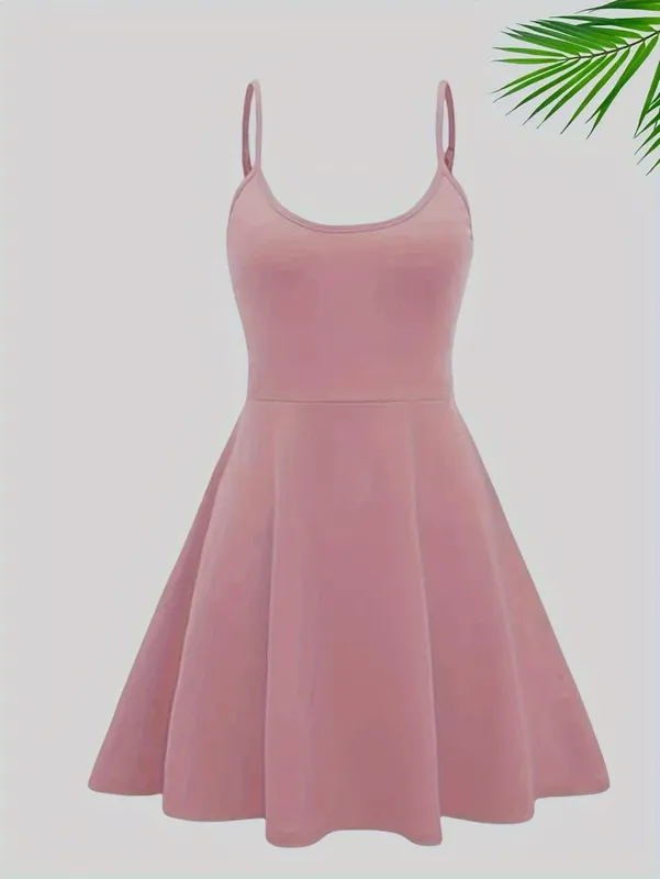New Casual and Fashionable Women's Suspender Dress in Summer and Autumn