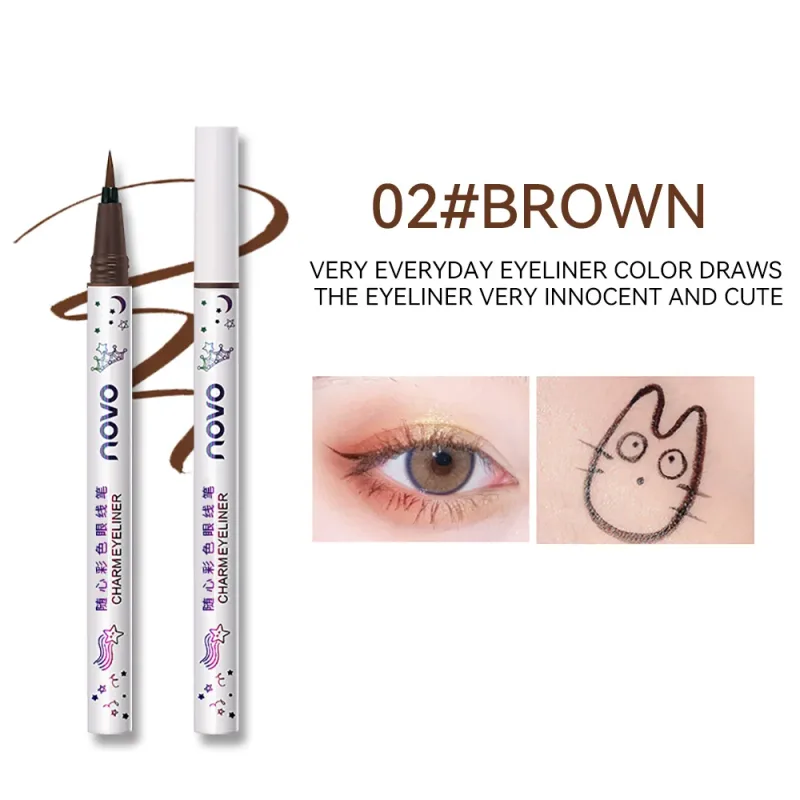 Colorful Eyeliner Multi Color Eyeliner Slim Pen Smoothly Outlines Creative Eye Makeup Eye Makeup