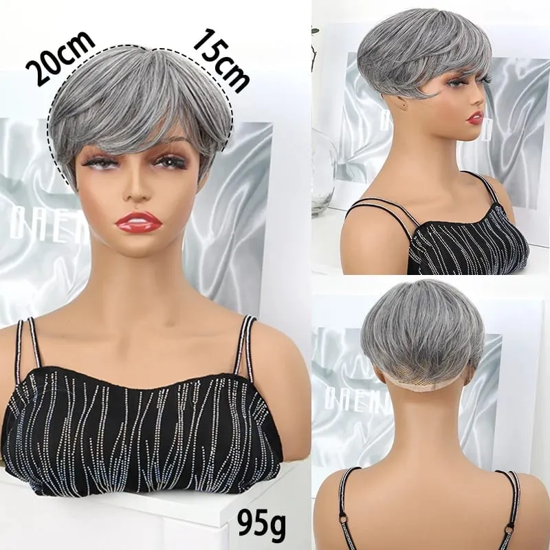Synthetic Short Toppers Hair for Women Fluffy Covering Volume Hair Pieces With Bangs Fake Hairpiece for Thin Hair