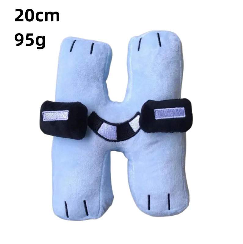 26 English Alphabet Lore 0-9 Number Plush Toy Anime Doll Kawaii Children's Enlightenment Montessori Plush Toy Doll Birthday Gift