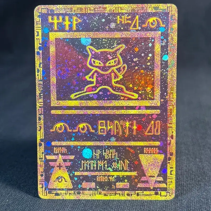 Proxy Card Mew Collection Card Ancient Times Double-Sided Color Mew Classic Limited Anime PKM Cards Gift Toys