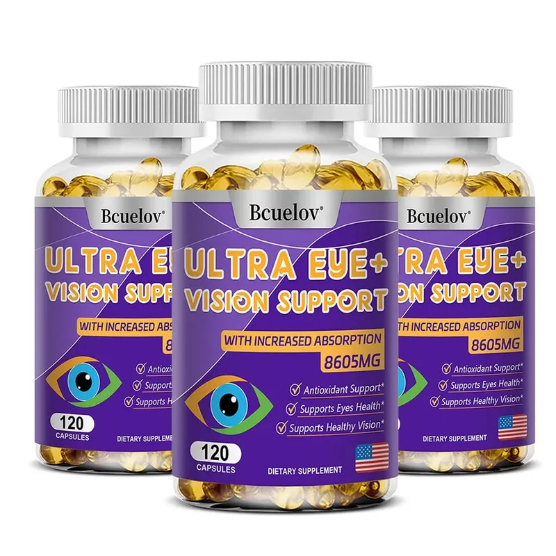 Συμπλήρωμα βιταμινών ματιών 9 σε 1 - Lutein Zeaxanthin Blueberry Dry Eyes Eye Fatigue Ωχρά κηλίδα & Υποστήριξη νυχτερινής όρασης για ενήλικες
