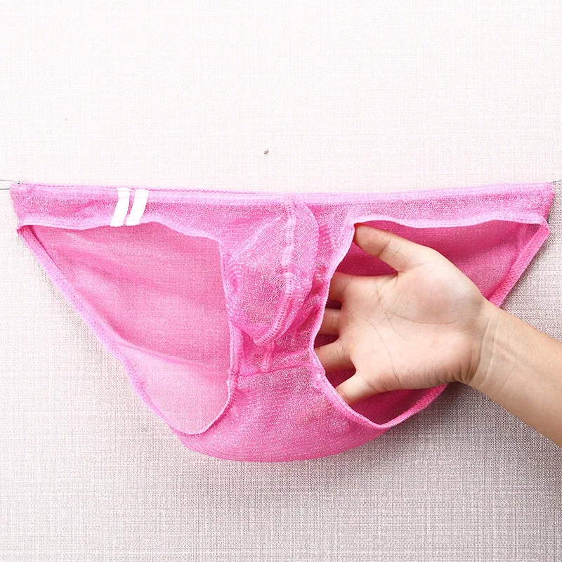 Men's Underwear Briefs Ultra Thin Low Rise Mesh Breathable Panties