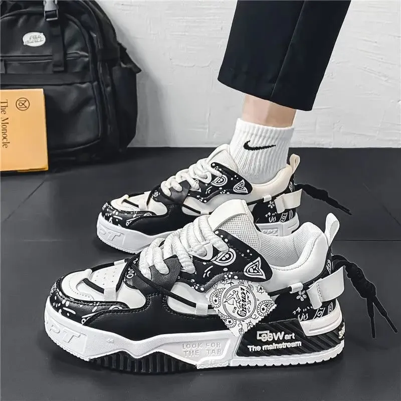 Men's Casual Sneakers Mesh Breathable Fashionable Lace Up Running Shoes 2026 Walking Daily Sneakers Jogging Training Footwear