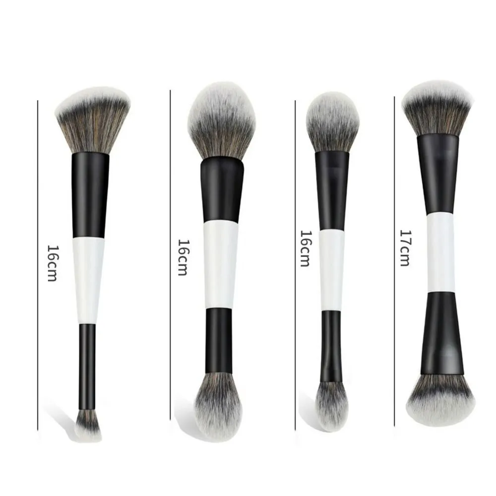 Dual-Ended F4 Contour Face Brush High Coverage Multi-purpose Eyeshadow Concealer Brushes Cosmetic Beauty Powder Blush Brush