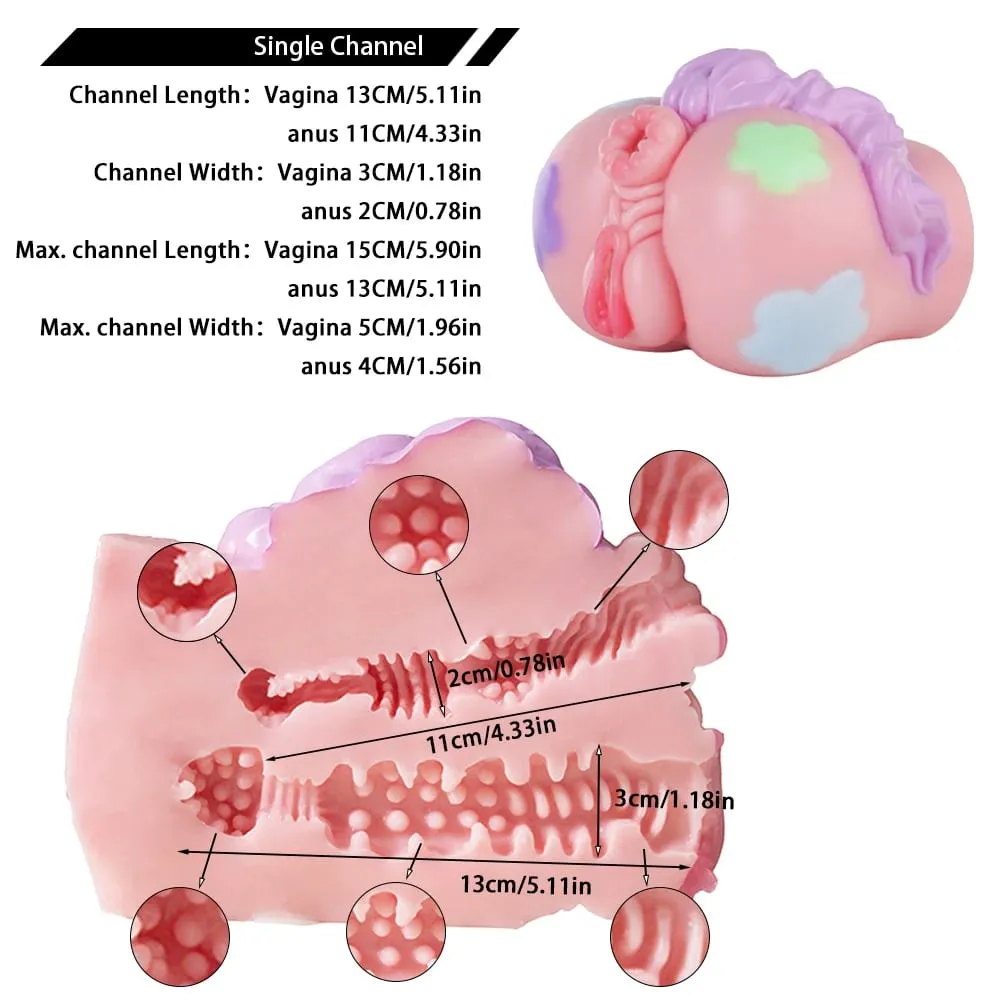Pink Realistic Male Masturbator Silicone Onahole Sex Toys Lifelike Pocket Pussy Vagina Textured Adult Toys Stroker
