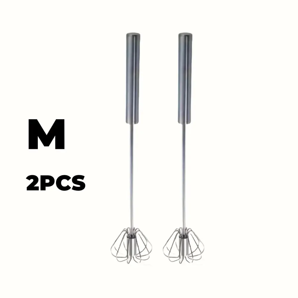 Stainless Steel Egg Beater Durable Semi-Automatic Mixer for Effortless Egg Cream Mixing Stirring and Beating for Kitchen Baking