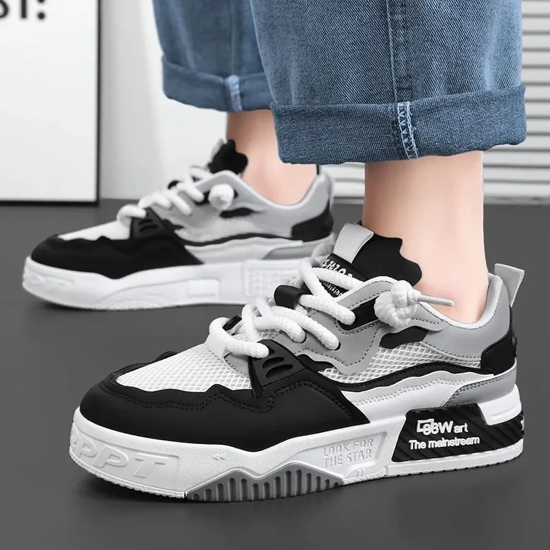 Breathable men's shoes casual skate shoes sports shoes daily fitness training outdoor hiking street walking. Unisex suitab