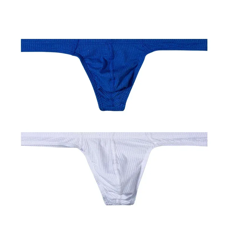 Cotton Men's Big Pouch Thong Panties Men Cotton Sports Running Underwear Comfortable Seamless Male G-string Briefs